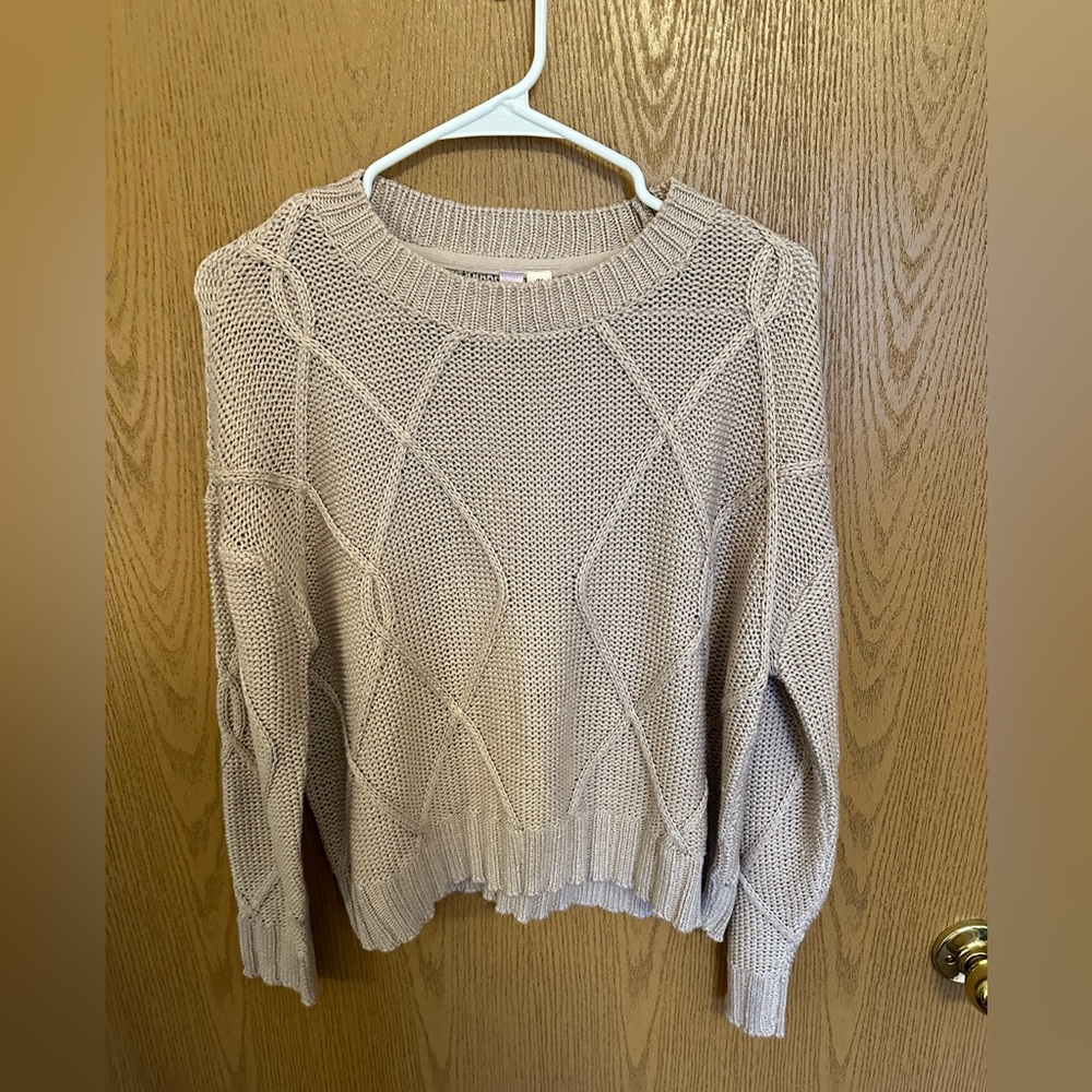 light pink sweater